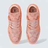 LV Trainer Sneaker 'Orange Monogram Denim'