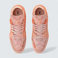 LV Trainer Sneaker 'Orange Monogram Denim'