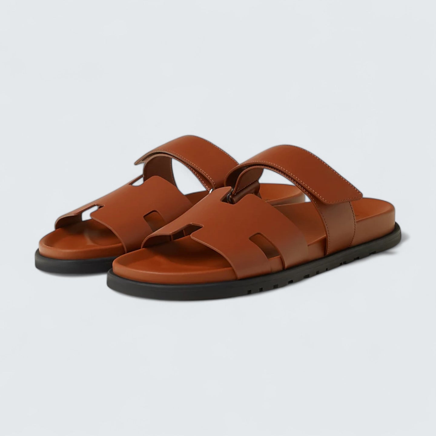 Chypre Sandals 'Marron Doré'