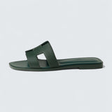 Oran Sandals 'Vert Bouteille'