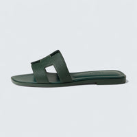 Oran Sandals 'Vert Bouteille'