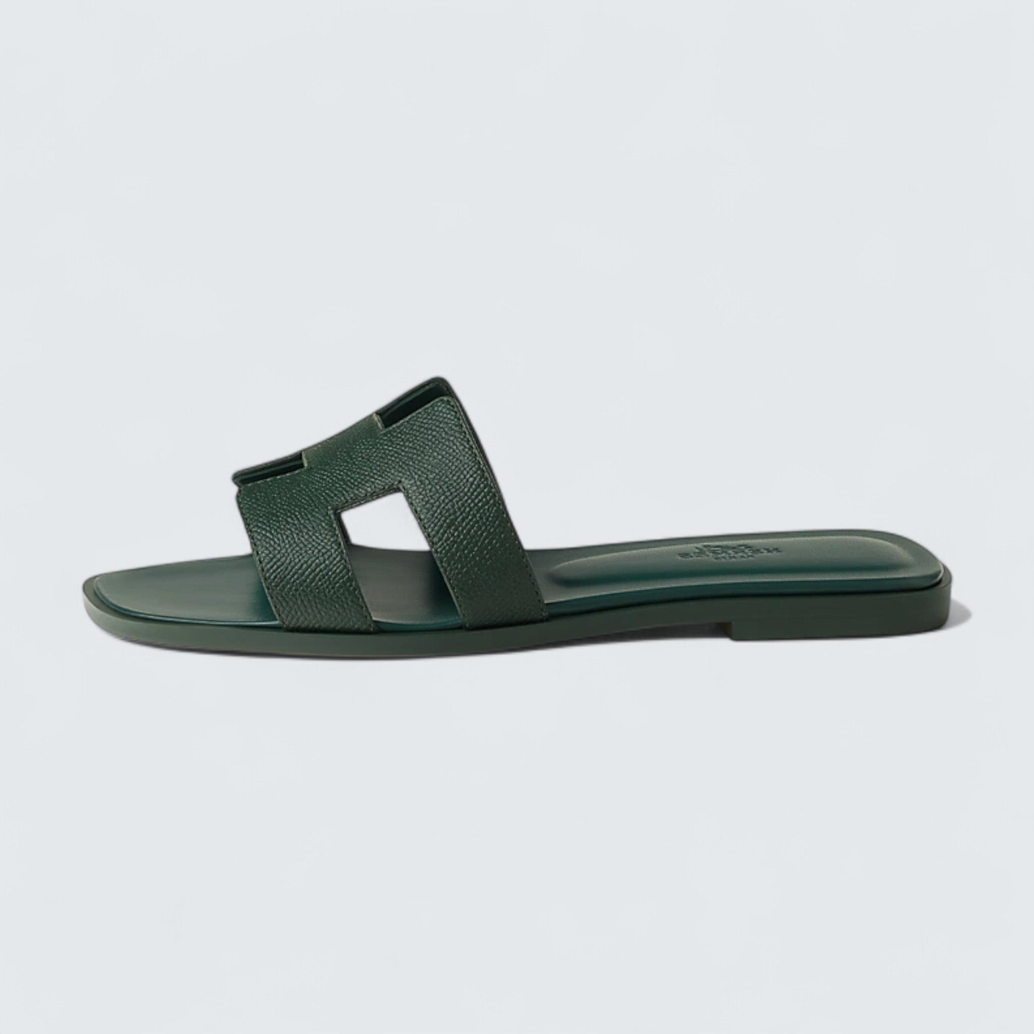 Oran Sandals 'Vert Bouteille'
