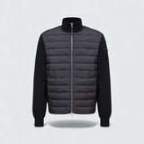 Padded Wool and Cashmere Zip Up Cardigan