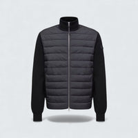 Padded Wool and Cashmere Zip Up Cardigan