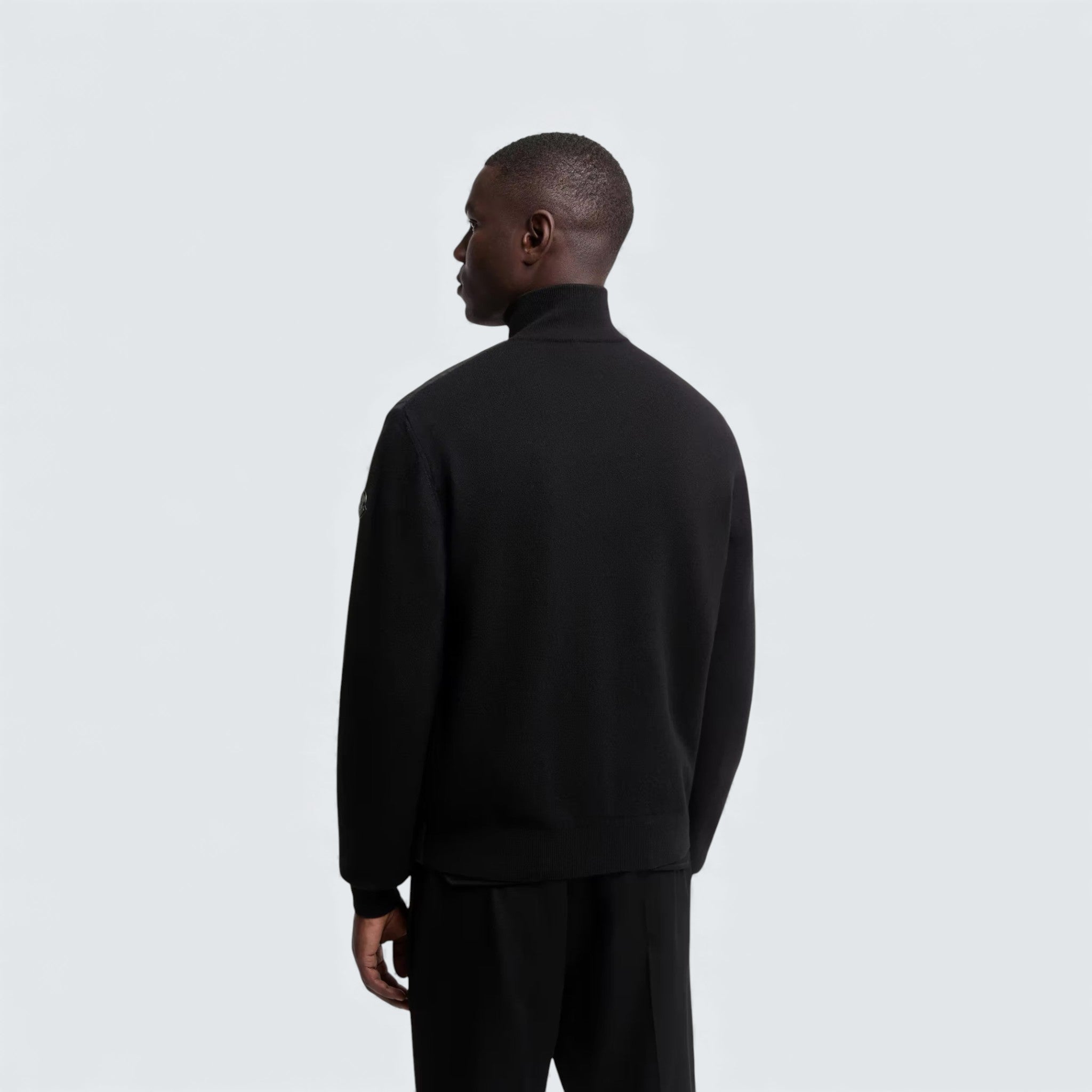 Padded Wool and Cashmere Zip Up Cardigan