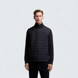 Padded Wool and Cashmere Zip Up Cardigan