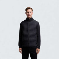 Padded Wool and Cashmere Zip Up Cardigan