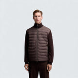 Padded Wool and Cashmere Zip Up Cardigan