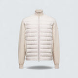 Padded Wool and Cashmere Zip Up Cardigan