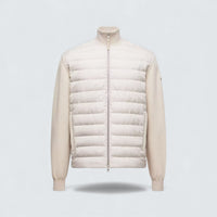 Padded Wool and Cashmere Zip Up Cardigan