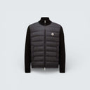 Padded Zip-Up Cotton Cardigan