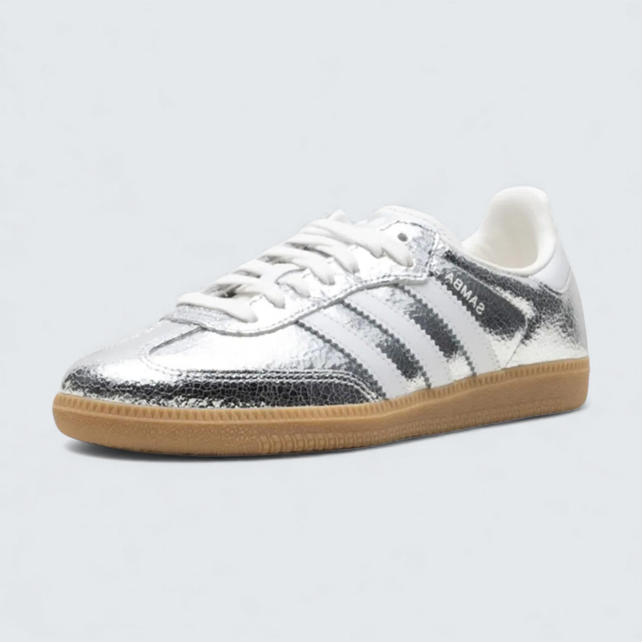 Samba OG “Silver Metallic Cracked Leather”