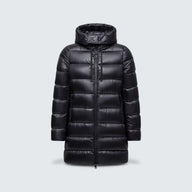 Suyen Hooded Mid Length Down Jacket