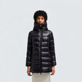 Suyen Hooded Mid Length Down Jacket