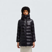 Suyen Hooded Mid Length Down Jacket