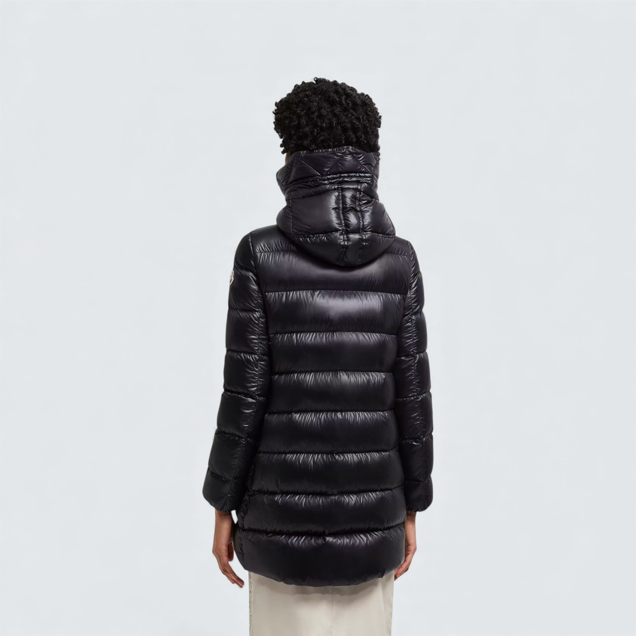 Suyen Hooded Mid Length Down Jacket