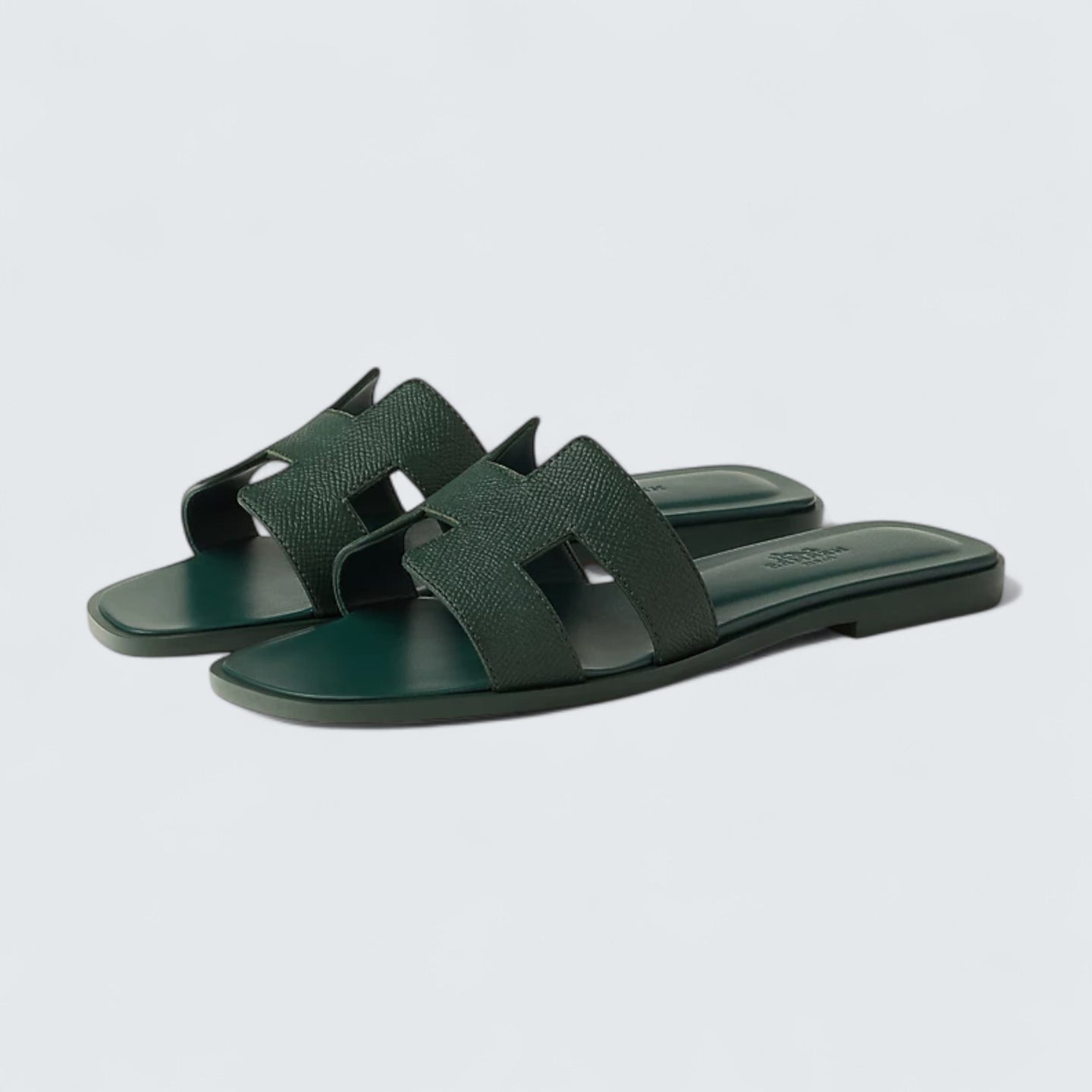 Oran Sandals 'Vert Bouteille'